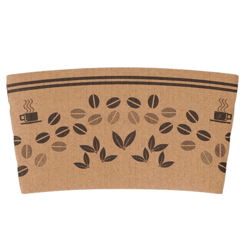 Classical Printed Kraft Paper Cup Sleeves